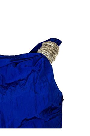 Abito Corto Blu Con Dettaglio Gioiello DAVID KOMA | AW25DK70DBLUESILVER